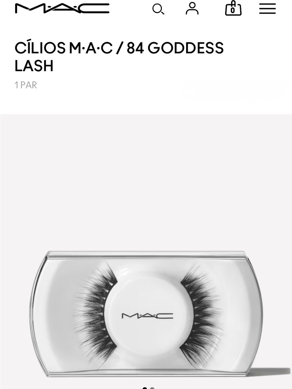 MAC Cosmetics Black Full-Volume False Eyelashes. NIB limited edition 84 Goddess